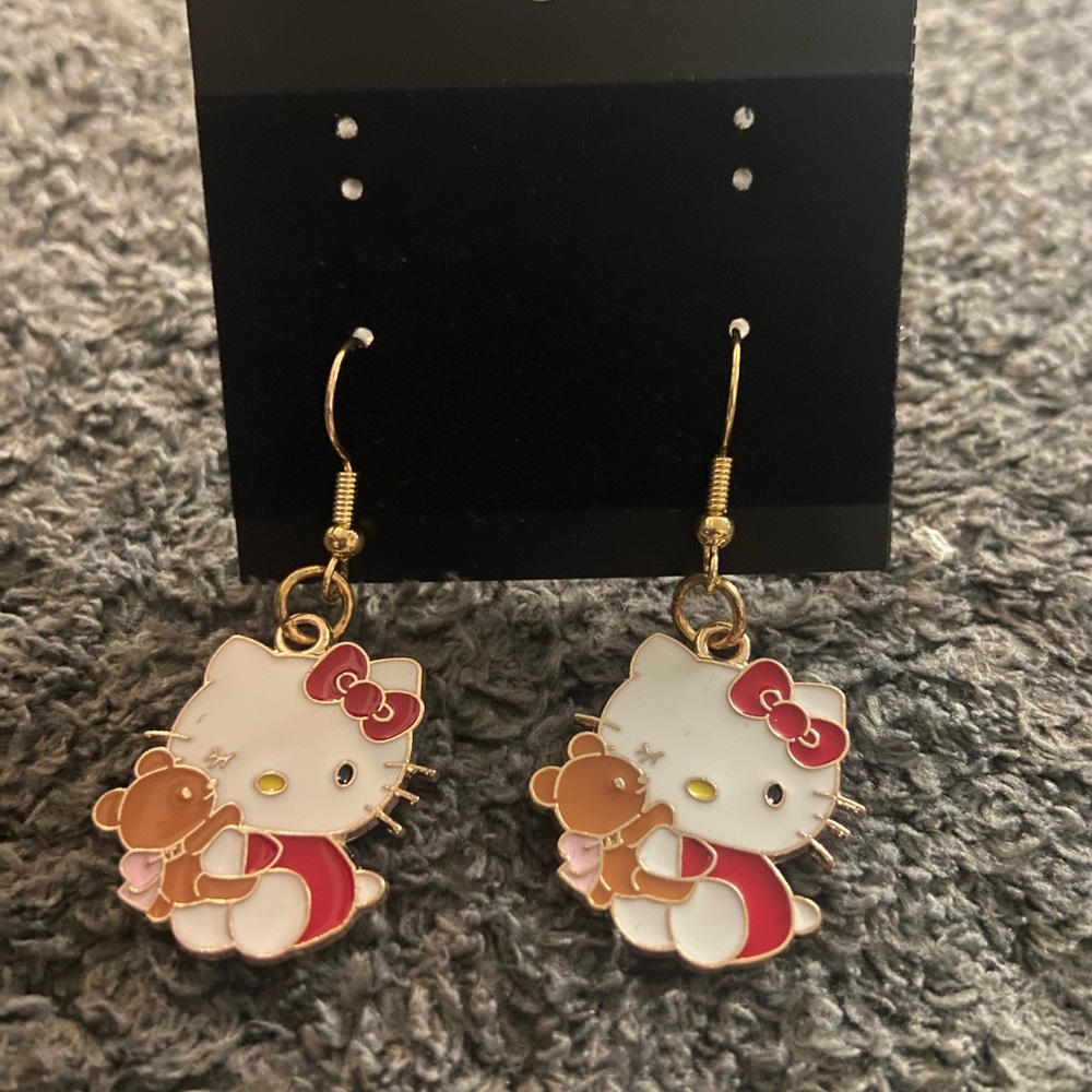 Handcrafted Hello kitty earrings (pick one) - Picture 6 of 13